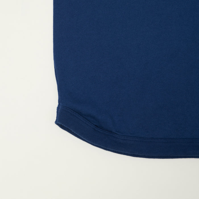 FULLCOUNT 5222LH Flat Seam Heavyweight Henley - Navy