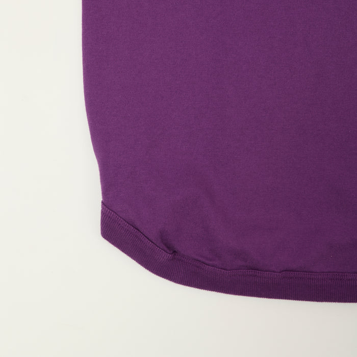 FULLCOUNT 5222LH Flat Seam Heavyweight Henley - Purple