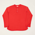 FULLCOUNT 5222LH Flat Seam Heavyweight Henley - Red