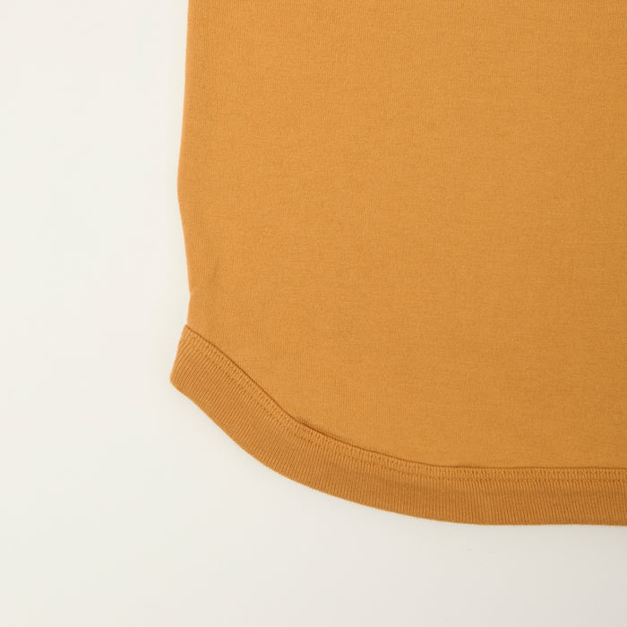 FULLCOUNT 5222LH Flat Seam Heavyweight Henley - Saffron