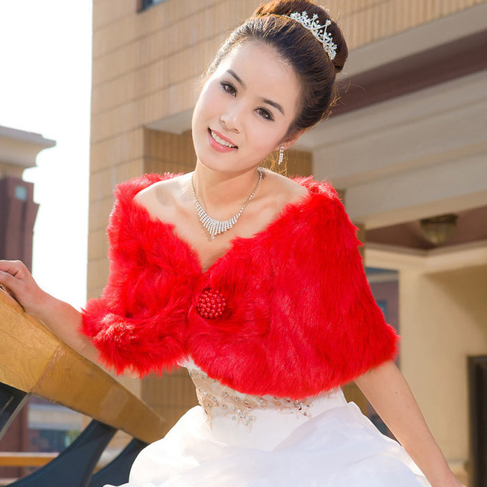 Fur Shawl Dress