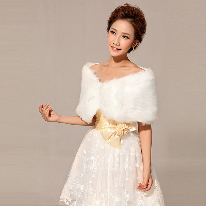 Fur Shawl Dress