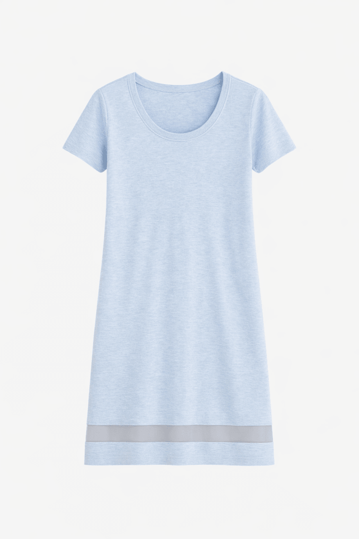 Lusome Sleep USA Gabriela Nightie chemise made of soft fabric, featuring delicate lace details and a relaxed fit.