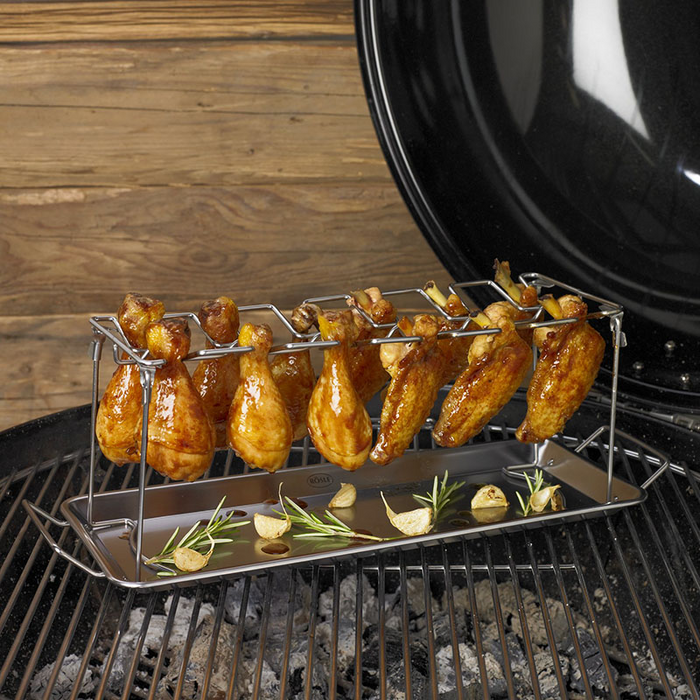 Galvanized Chicken Leg Rack Folding Grill