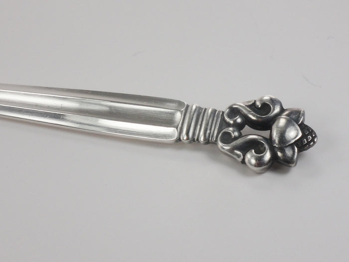 Georg Jensen Sterling Silver Acorn Pattern Large Gravy Ladle 7 3/4"
