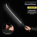 Mandotos glowing samurai play sword with illuminated blade, ideal for kids' costume and role-playing adventures.