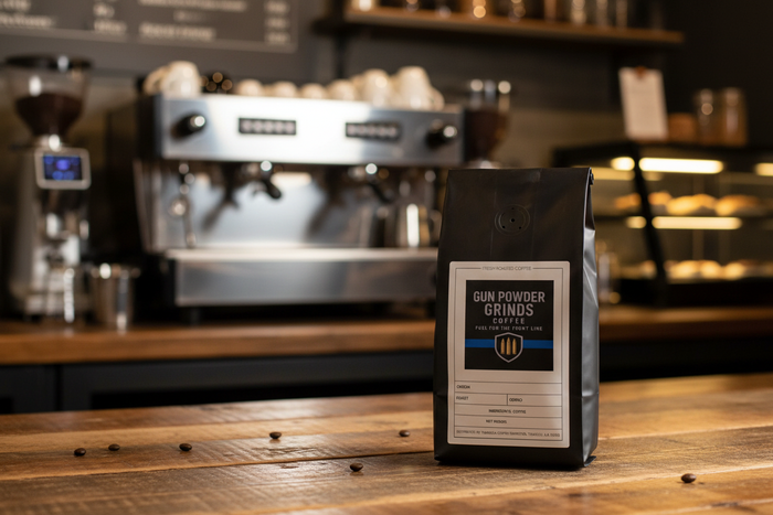 Gun Powder Grinds Guatemala in coffee shop