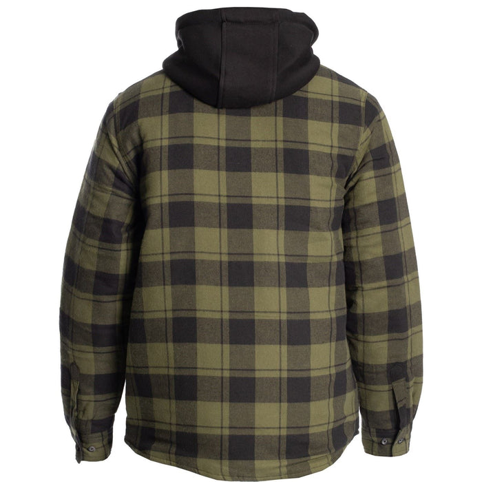 Hard Yakka Quilted Flannel Shacket Men's Green Shirt Jacket