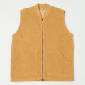 Hartford Knitted Wool Vest - Mustard