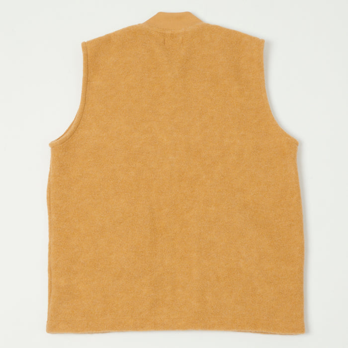 Hartford Knitted Wool Vest - Mustard