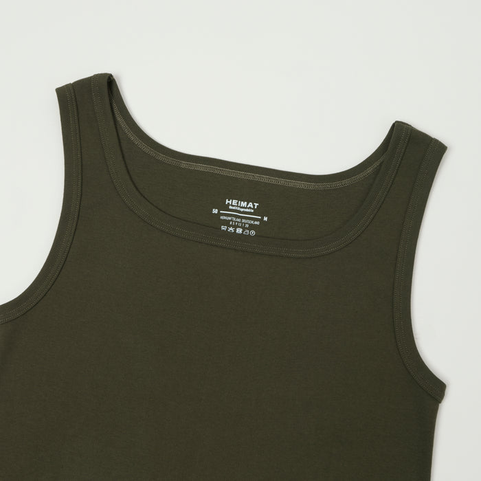 Heimat Fine Ribbed Vest - Military Green
