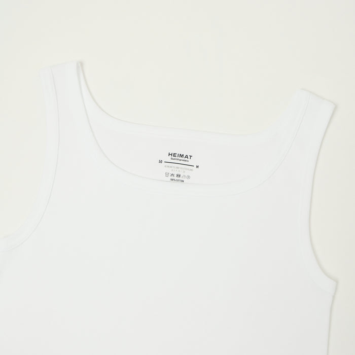 Heimat Fine Ribbed Vest - White