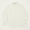 Heimat Raglan Sleeve Cotton Hemp Work Shirt - White