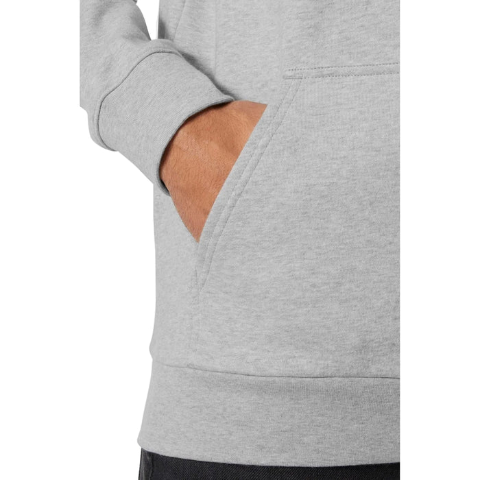 Helly Hansen Sport Core Graphic Hoodie Cotton Men's Grey Hooded Sweatshirt