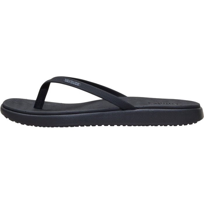 HEYDUDE Maui Breeze Polyurethane Women's Black/Black Flip Flops