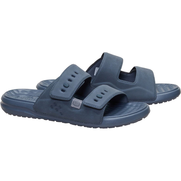 HEYDUDE Wave 2 Strap Polyurethane Men's Turbulence Blue Sandals