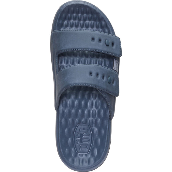 HEYDUDE Wave 2 Strap Polyurethane Men's Turbulence Blue Sandals