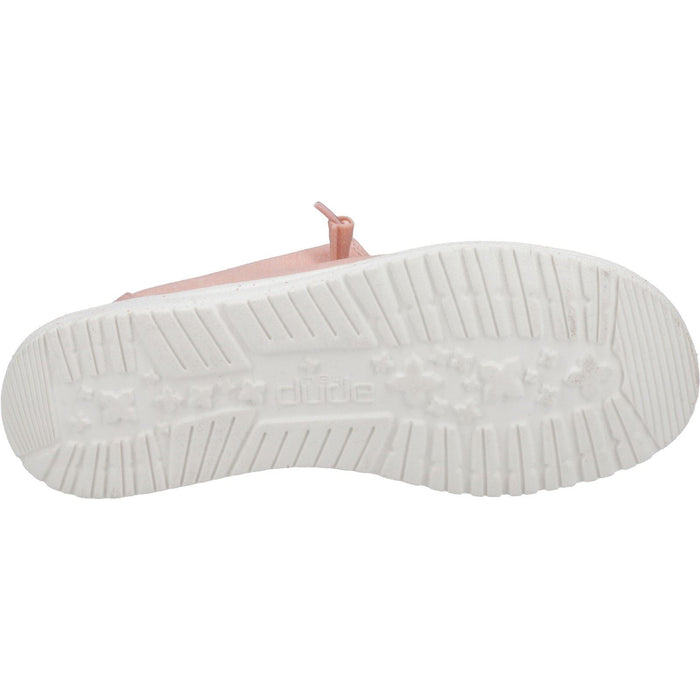 HEYDUDE Wendy Canvas 100% Cotton Women's Pink Shoes