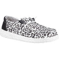 HEYDUDE Wendy Leopard Cotton Blend Women's Black/Grey Shoes