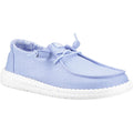 HEYDUDE Wendy Stretch Canvas Textile Women's Hydrangea Blue Loafers