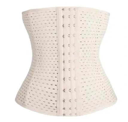Mandotos hot waist trainer corset showing a black, adjustable waist-shaping garment designed for waist slimming and support.