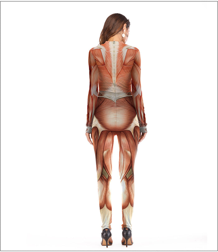 Human Body Halloween Jumpsuit Costume
