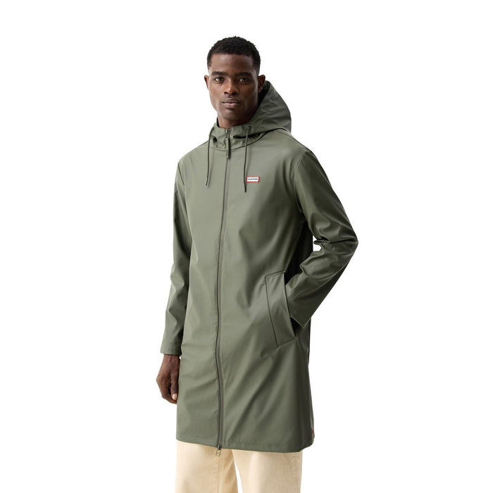 Hunter Andrea PU Rain Coat Green Rain Coat