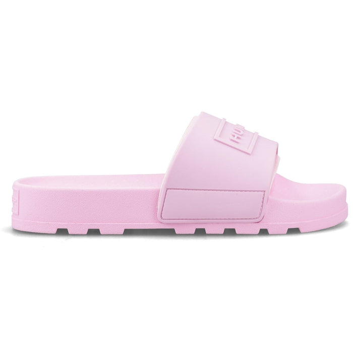 Hunter Core Embossed Slider Synthetic Women's Prism Pink Slides
