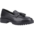 Hush Puppies Abigail Leather Youth Girl's Black Loafers