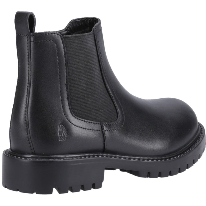 Hush Puppies Ariella Chelsea Leather Junior Black Boots