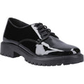 Hush Puppies Aubrey Leather Youth Girl's Black Derby Shoes