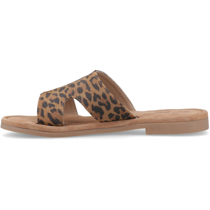 Hush Puppies Azalea Mule Leather Women's Leopard Sandals