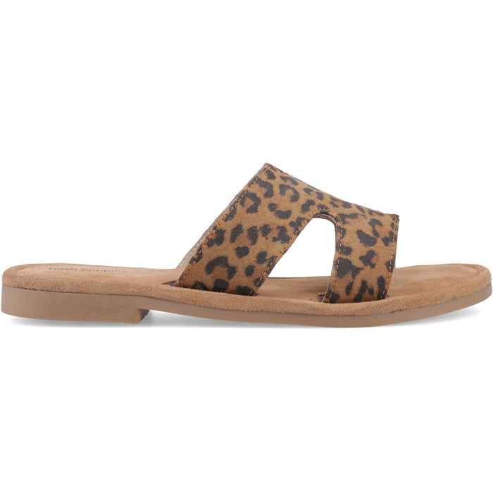 Hush Puppies Azalea Mule Leather Women's Leopard Sandals