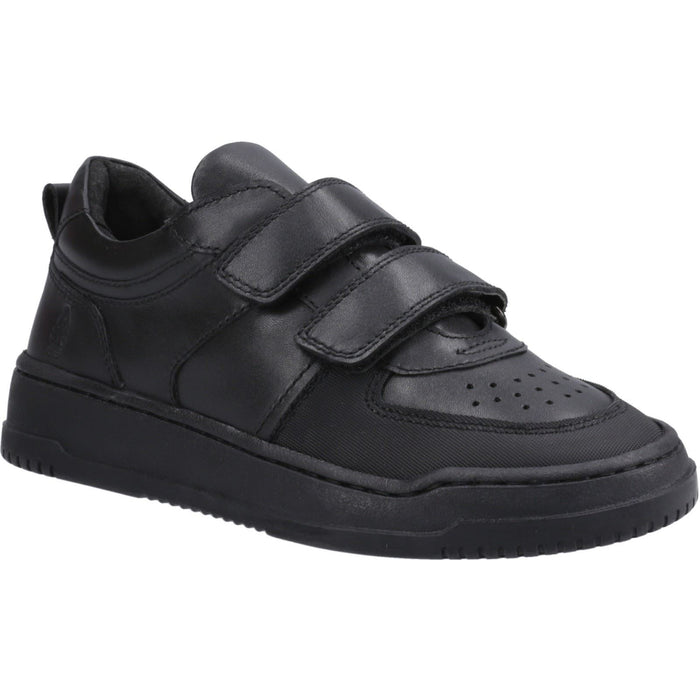 Hush Puppies Daxton Leather Junior Black Trainers