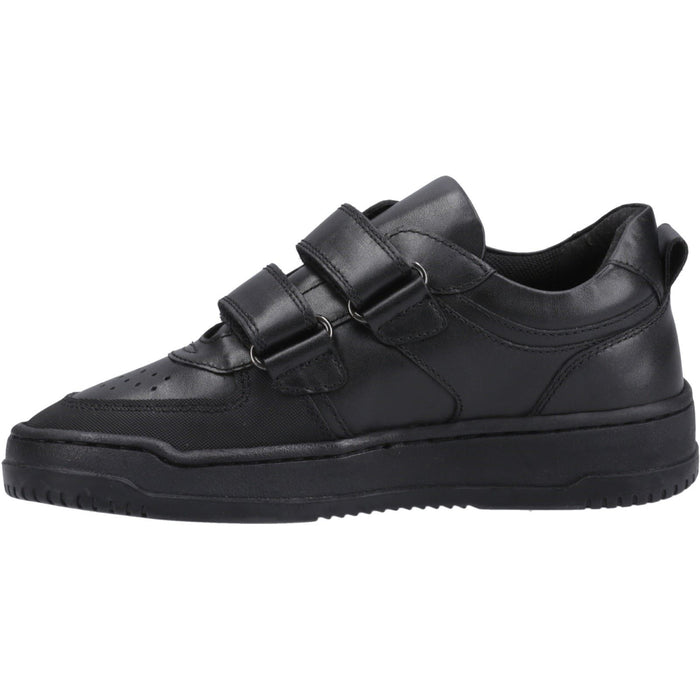 Hush Puppies Daxton Leather Junior Black Trainers