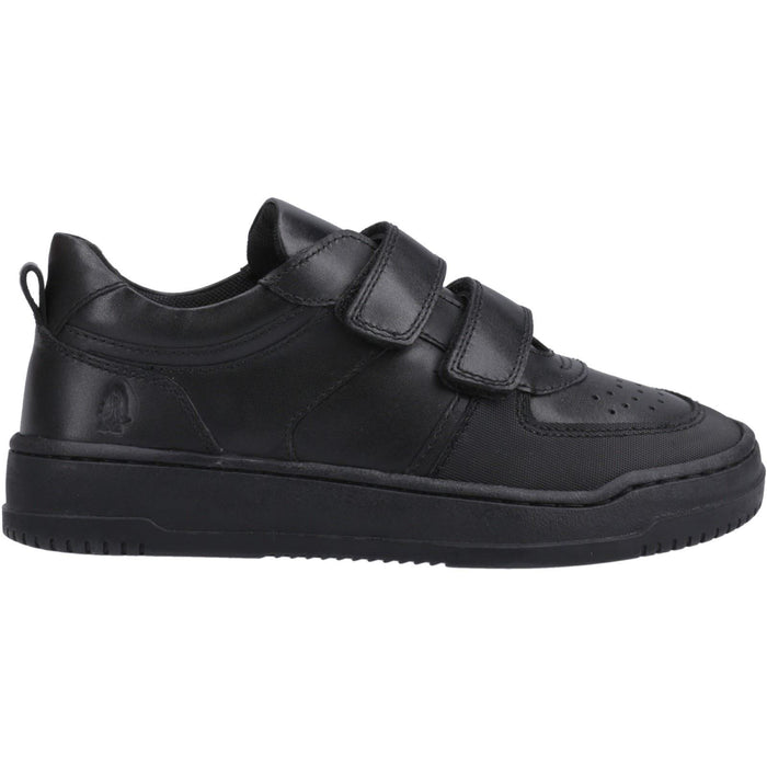 Hush Puppies Daxton Leather Junior Black Trainers