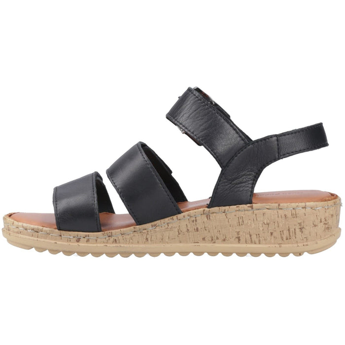 Hush Puppies Eliana Sandal Leather Women's Black Sandals