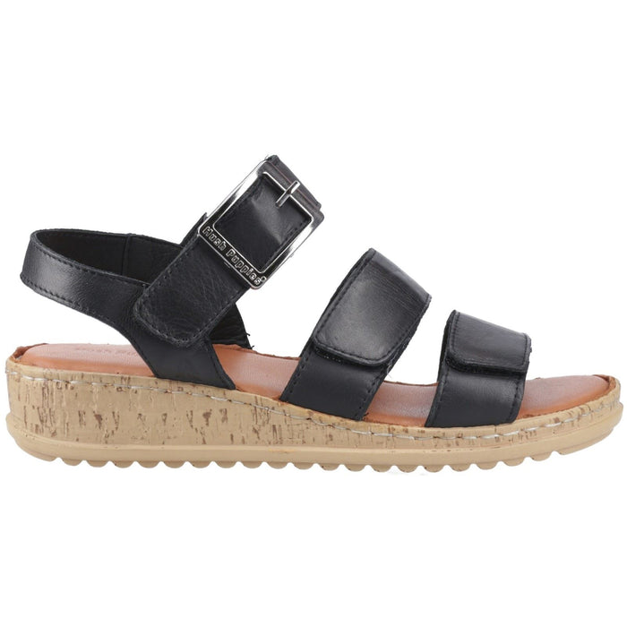 Hush Puppies Eliana Sandal Leather Women's Black Sandals