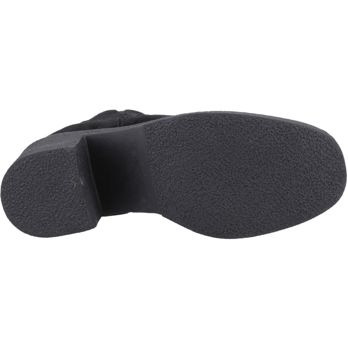 Hush Puppies Felicia Suede Women's Black Heeled Chelsea Boots