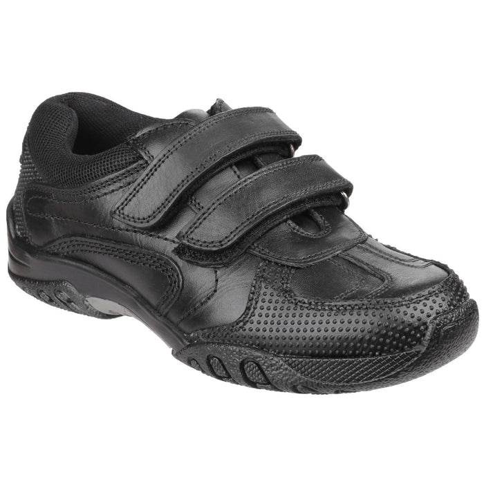Hush Puppies Jezza Junior Black Leather Shoes