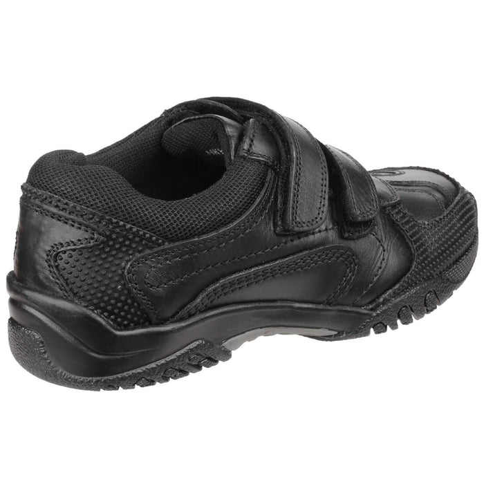 Hush Puppies Jezza Junior Black Leather Shoes