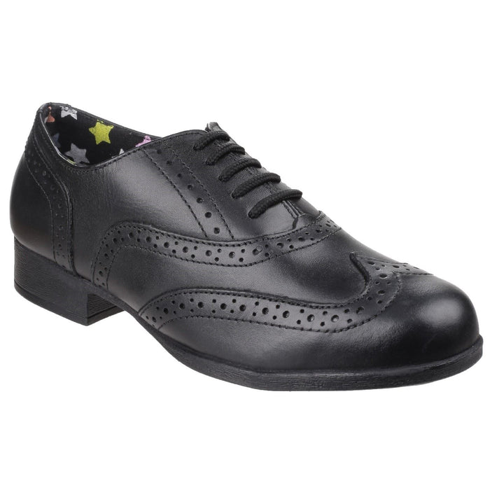 Hush Puppies Kada Black Leather Brogues