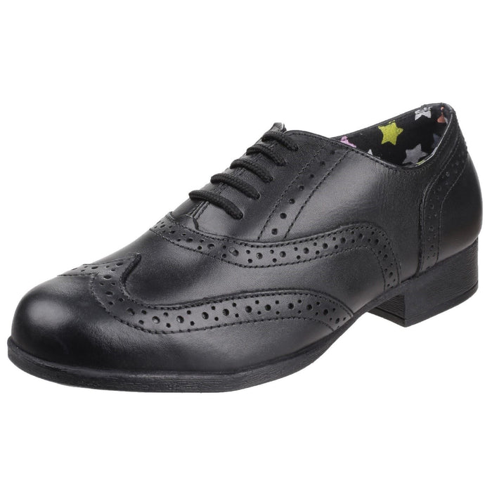 Hush Puppies Kada Black Leather Brogues