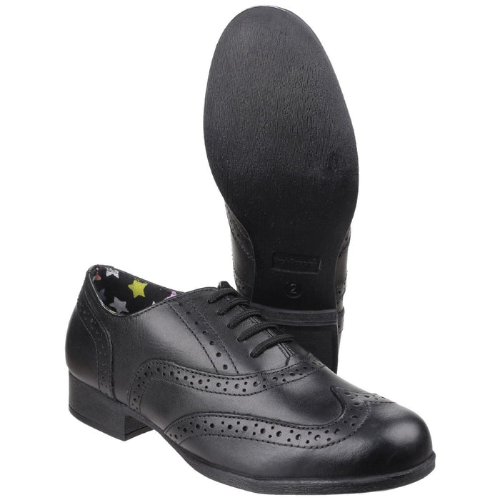 Hush Puppies Kada Black Leather Brogues