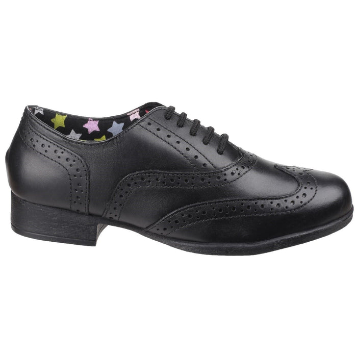 Hush Puppies Kada Youth Black Leather Brogues