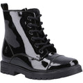 Hush Puppies Lauren Patent Leather Youth Girl's Black Boots