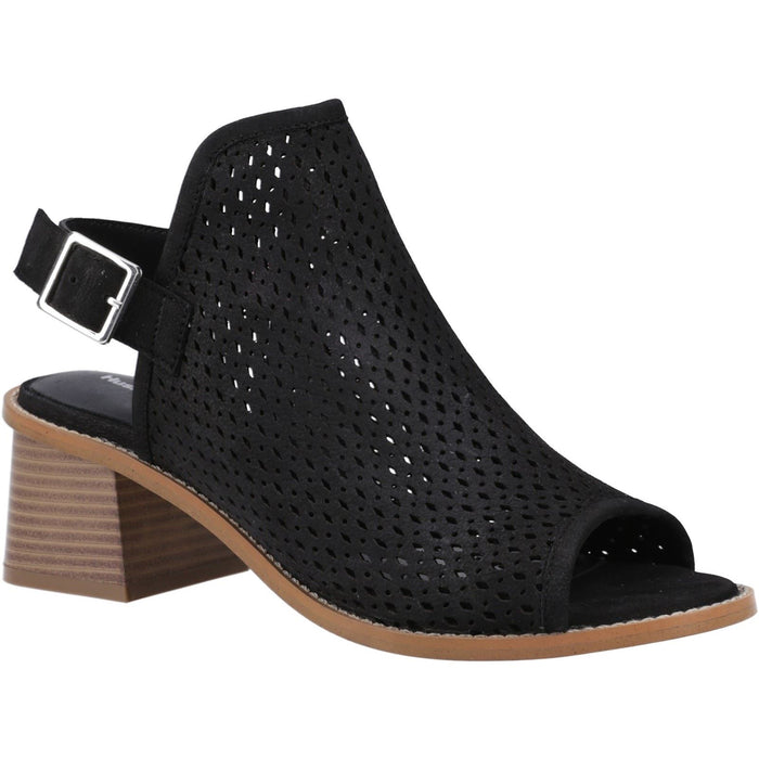 Hush Puppies Louise Heeled Leather Women's Black Heels