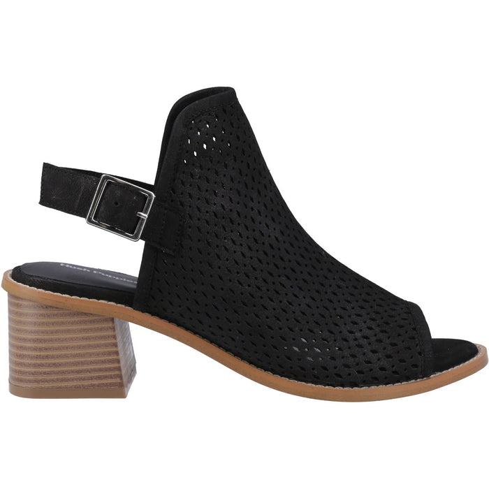 Hush Puppies Louise Heeled Leather Women's Black Heels