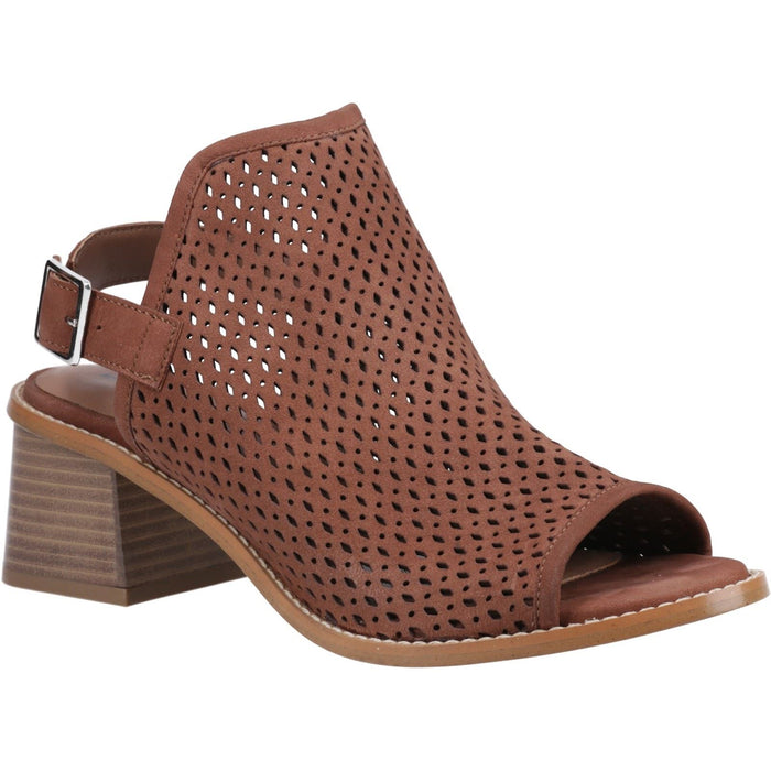 Hush Puppies Louise Heeled Leather Women's Brown Heels