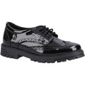 Hush Puppies Maxine Patent Leather Youth Black Brogues